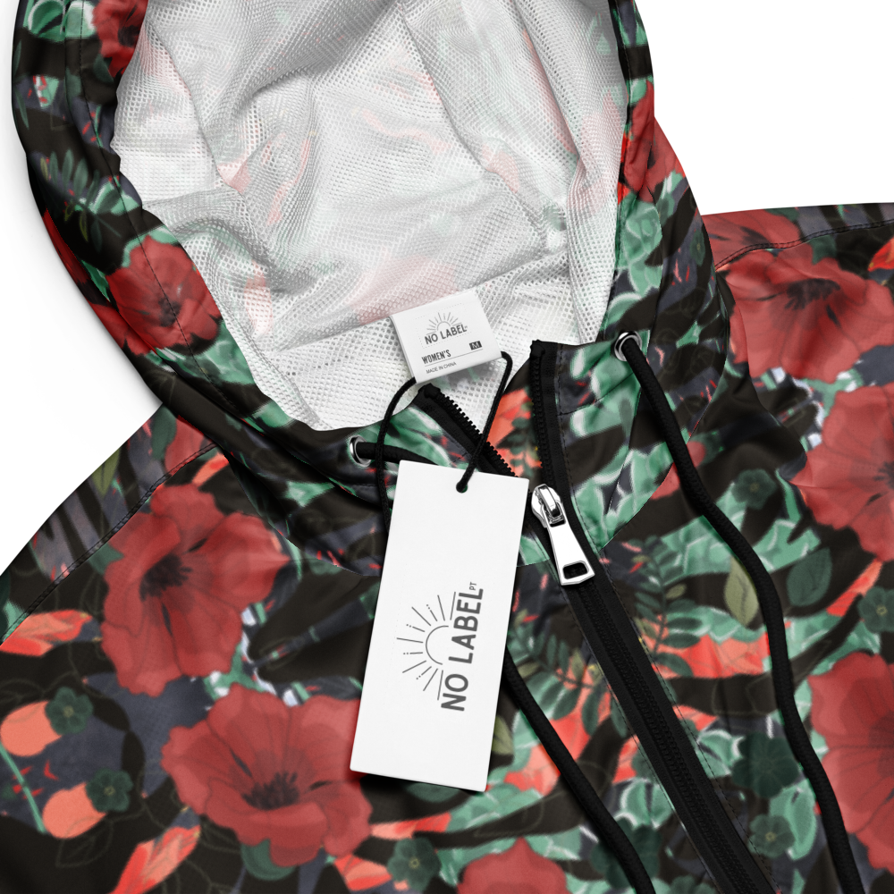Women’s Cropped Windbreaker - Wild Zebra